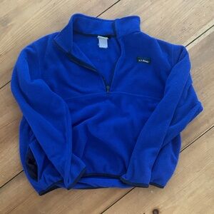 Vintage L.L. Bean Royal Blue Half-Zip Fleece